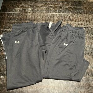 Under Armour women’s loose track pants (2 pairs size large)
